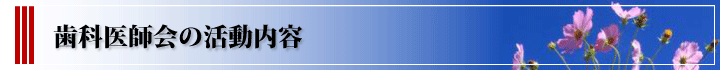 歯科医師会の活動内容